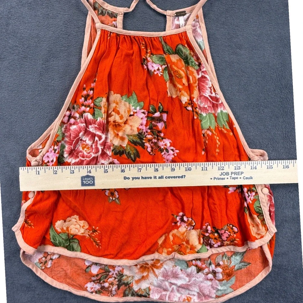 Free People XS Break Free crop tank floral‎ tropical boho